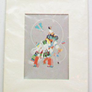 Saga Original Art Reproduction Michael Standing Bear Native American Dancer NOS